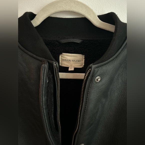 Loulou Studio Gabriola Shearling Bomber - Picture 15 of 16